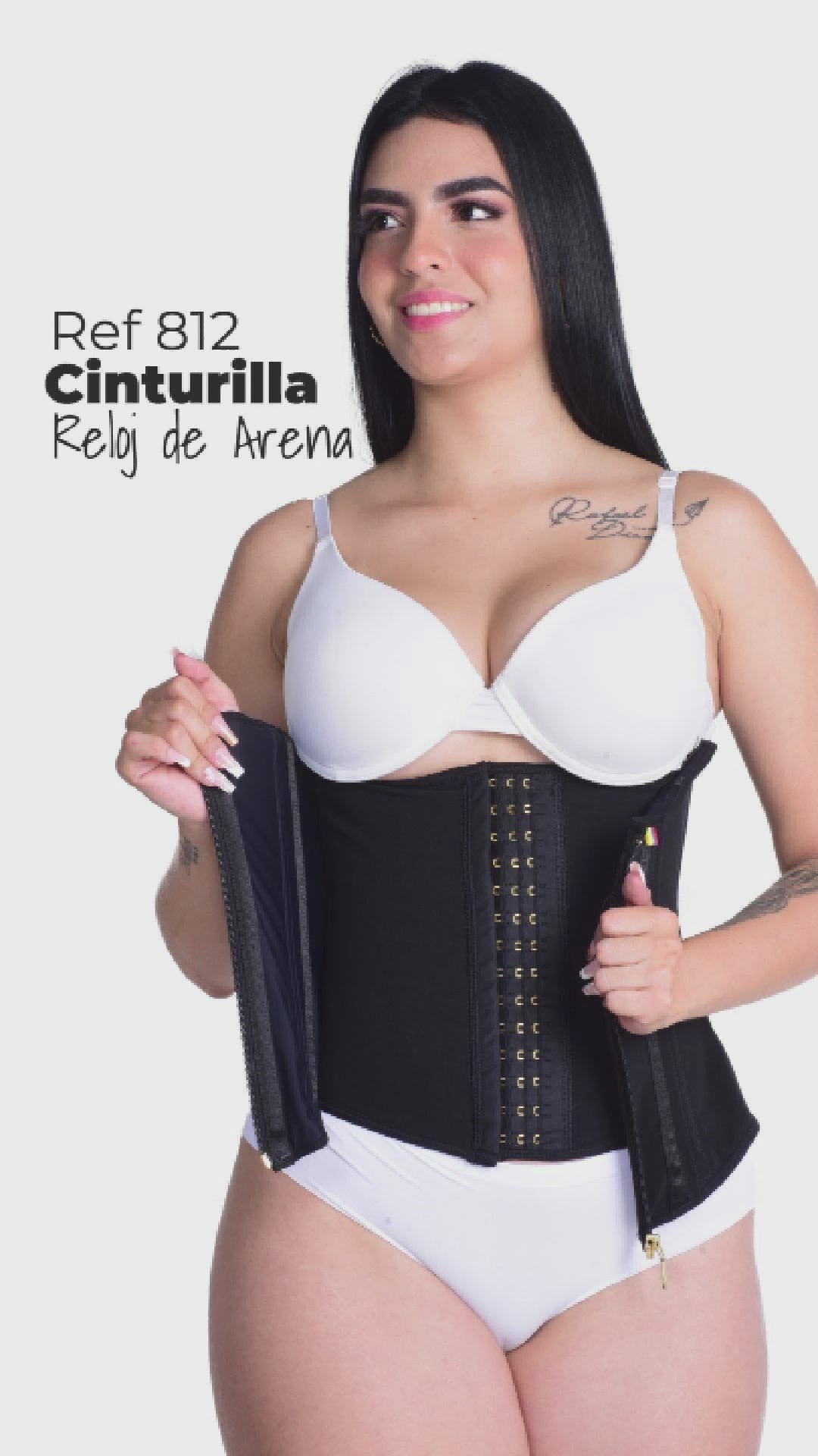 812 - Faja Cinturilla extrema de broches y cierre
