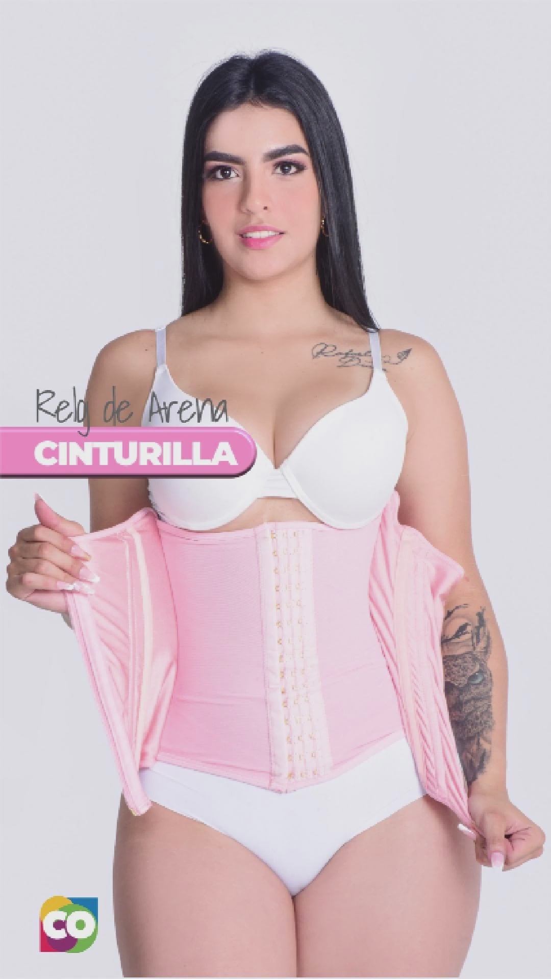 812 - Faja Cinturilla extrema de broches y cierre
